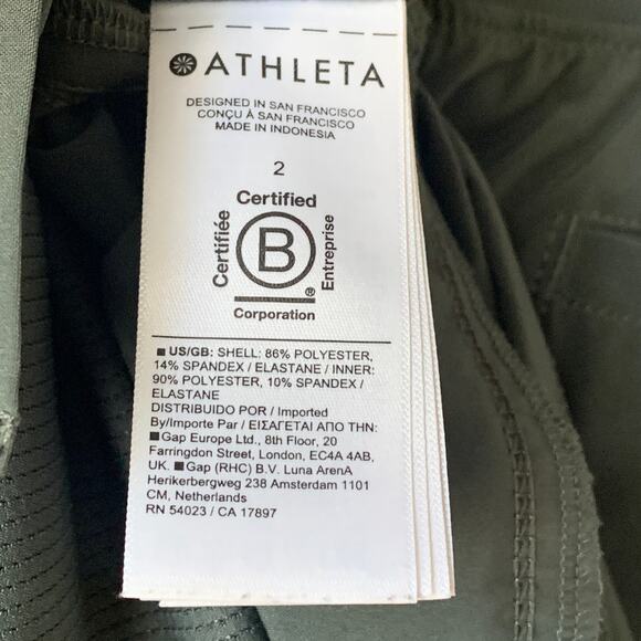 Athleta Sage Green Brooklyn Stretch Mini Skort Zipper Pockets Golf Tennis Size 2 - Picture 13 of 16